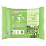 Simple biodegradable Exfoliating Face Wipes cleansing wipes to smooth skin an...