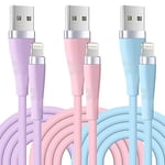 iPhone Charger [Apple MFi Certified] 3Pack 6FT/1.8M Fast Charging Cable Lead Long Apple Charger Cable for iPhone 14 13 12 11 Xs Max XR X 8 Plus 7 Plus 6 Plus 5s SE