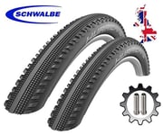 2 Schwalbe Hurricane 29 x 2.0 Addix Performance Wired Tyres In Black + SV Tubes