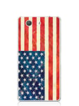 Onozo Coque Drapeau USA Vintage pour Sony Xperia Z3 Compact