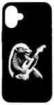 Coque pour iPhone 16 Plus Honey Badger Jouant Guitare Électrique Rock Star Guitariste