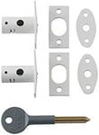 Yale Mortice Locks Security Bolts with Star Key Rack Bolt for Windows White