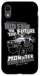 Coque pour iPhone XR Camion de machine amusant des années 80 Monster Time pour garçons et enfants