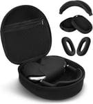 Housse de protection et sac de transport 3 en 1 pour casque Apple Airpods Max, housse de coussinets anti-rayures / housse de protection pour écouteurs /couvre-bandeau accessoire pour Apple Airpod Max