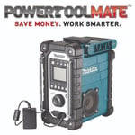 Makita DMR116 Site Radio Blue Lithium ION AM FM 7.2- 18v 240v LXT G Series +Plug