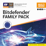 Bitdefender Family Pack - 15 appareils - Renouvellement 2 ans - Offre privilège