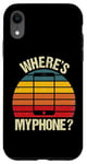 Coque pour iPhone XR Funny Vintage Retro Où est mon téléphone Smartphone Téléphone portable