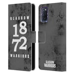 OFFICIAL GLASGOW WARRIORS GRAPHICS LEATHER BOOK WALLET CASE FOR OPPO PHONES