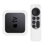 Trolsk digisovitin + silikonikotelo (Apple TV 4K (2021)) - Valkoinen