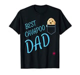 Cavapoo Dad in pocket Puppy Dog Lover Cute Poodle cross gift T-Shirt