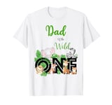 Dad of The Wild One | Zoo's Happy Birthday Jungle Animal T-Shirt