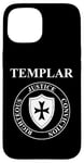 iPhone 15 Templar Virtues of the Knights Templar Shield Case