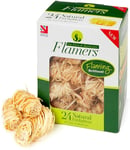 Flamers Natural Firelighters Easy Light Strong Burn - Pack of 24