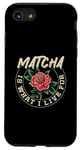 iPhone SE (2020) / 7 / 8 Matcha Is What I Live For Rose Design Case