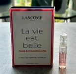 Lancome Paris La Vie Est Bell Rose ExtraordinaIre 1.2ml EDP Floral Sample Spray