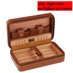 Humidor cigarr låda resor cigarr fodral läder cederträ trä cigarr humidor box