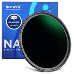 NEEWER Filtre ND1000 62mm, Haute définition/30 Couches Nano rêvetement/Ultra Fin/Cadre en Alliage d'Aluminium/Hydrofuge/Anti Rayures Filtre Densité Neutre