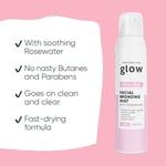 Australian Glow Facial Bronzing Mist with Rosewater - Clear Application