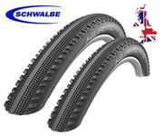 2 Schwalbe Hurricane 29 x 2.0 Addix Performance Wired Tyres In Black