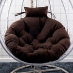 Hängmatta Stolsdynor Mjuk Dyna Kudde För Hängande Stol Swing Seat Home Deep Coffee 120cm