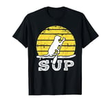 Sup with Dog Stand Up Paddling Labrador SUP Summer Vacation T-Shirt