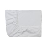 Essix - Drap Housse Royal Line Percale de Coton Blanc 80 x 200 cm