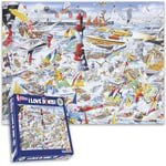 Mike Jupp Jigsaw Puzzles - I Love Boats - 1000 Piece Jigsaw Puzzle For Adults | Made In Britain | 66cm X 50cm