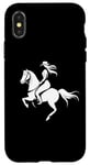 Coque pour iPhone X/XS Cowgirl Riding Horse Lover Horse Lover