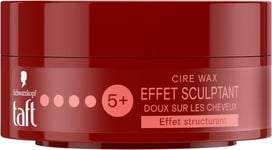 Schwarzkopf - Cire Wax - Cire Cheveux Homme - Fixation Forte - Tenue 24H - 75 Ml