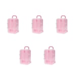5X  Roller Travel Suitcase Candy Box Personality Wedding Candy Box Luggage Troll
