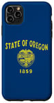 Coque pour iPhone 11 Pro Max Drapeau de l'État d'Oregon The Castor State