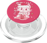 Kawaii Cat Strawberry Boba Milk Santa hat Cute Christmas PopSockets PopGrip for MagSafe