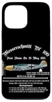 Coque pour iPhone 13 Pro Max Messerschmitt Fighter Art Historic: Aviation Legends