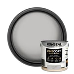 Ronseal One Coat Everywhere Washable Tough Quick Dry Matt Paint 2.5L- Slate Grey