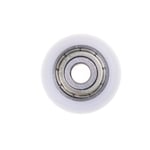 1 Nylon Plastic Carbon Steel Pulley Wheels Roller Groove Ball Be 0