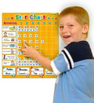 T 2409 Magnetic Star Reward Chart To Inspire Good Behaviour Assorted ColoursLim