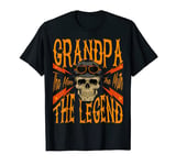 Mens Grandpa The Man The Myth The Legend for Grandpa Motorbikes T-Shirt