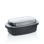 kela Cocotte rectangulaire ATURA avec couvercle - 4,5 l - Convient pour l'induction - Passe au four - En fonte d'aluminium - Revêtement céramique - Sans PFAS