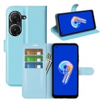 Asus Zenfone 10 PU Wallet Case LightBlue