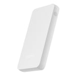 PLAYA Power Bank 5K (5000 mAh Portable Charger, High-Capacity External Battery Pack) Compatible w/iPhone, AirPods, iPad and more White - USB-A to USB-C cable included