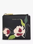 Radley Wild Roses Leather Small Zip Top Coin Purse