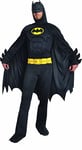 Ciao- Batman Dark Knight Costume déguisement Adult Original DC Comics (Taille L) avec Muscles rembourrés, Men, 11718.L, Black, Size L