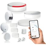 SOMFY 1875322 - Home Alarm Essential - Pack sécurité vidéo - Alarme Maison sans Fil Connecté Wifi - Caméra de surveillance intérieure