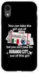 Coque pour iPhone XR Carte d'embarquement de Durango City - Victoria de Durango Girl