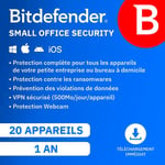 Bitdefender Small Office Security - 20 appareils - Renouvellement 1 an