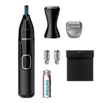 Philips Nose trimmer series 5000 - Nose, ear, and eyebrow trimmer with 5 accessories - NT5650/16