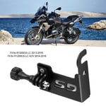 (Black)Motorcycle Camera Mount Riding Camera Holder Metal Stand Anti-Theft