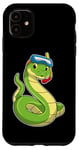 Coque pour iPhone 11 Serpent Plongée Tuba Lunettes de natation