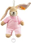 Steiff - 237584 - Peluche - Lapin Hoppel avec Boîte à Musique - Rose