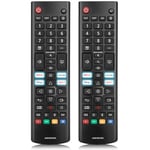 (Pack of 2) Universal Remote Control for All LG UHD OLED EVO QHD QNED NanoCell 4K 8K Smart TV Magic Remote Replacement AKB75855501 AN-MR20GA MR21GA MR22GN MR23GA AKB76040301 AKB75095308 AKB76037605